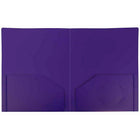 JAM Paper Plastic Heavy Duty Folder, Purple, 12 Pack (383Hpug)-Purple