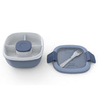 Bentgo Salad Container - Slate-Portion Control: Bentgo Salad's compartment tray stores 3 or more toppings and/or snacks separately.