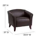 Flash Furniture HERCULES Imperial Series Brown Leather Chair-CA117 Fire Retardant Foam