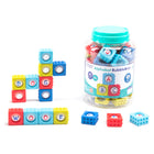 Educational Insights Alphabet BubbleBrix - Multicolor-Fidget fun meets early literacy! Press a letter block, feel it pop, practice its name and the sound it makes, then connect it to another letter block to build simple words and practice reading and spelling