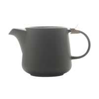 Maxwell & Williams Tint Charcoal Teapot - 600 mL-Teapot is made of porcelain with a stainless steel lid, and stainless steel infuser 
