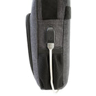 Swiss Gear 15.6" Laptop Case with USB Port, Grey (SWA5132)-Quick-loop back strap fits over retractable handle systems