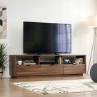 Sauder 420834 Harvey Park Credenza, Grand Walnut-Accommodates up to a 70" TV weighing 135 lbs or less