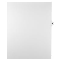 Mark Maker Legal Tabs - Letter Size - White - 1/15th cut - 25 tabs per package - 5 packages Pack - Number 96-White Single Tabs