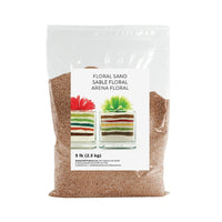 Sandtastik Floral Coloured Sand, 5 lb (2.3 kg) Bag, Beige-Coarse grain with natural sparkle throughout