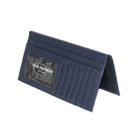 Club Rochelier Ladies Clutch Wallet with Checkbook & Gusset - Navy-2 ID windows