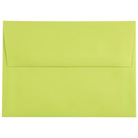 JAM Paper A7 Invitation Envelopes, 5.25 x 7.25, Brite Hue Ultra Lime Green, 1000 Pack (96151B)-Ultra lime green