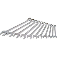 Gray Tools 11 Piece 12 Point SAE, Mirror Chrome, Combination Wrench Set, 3/8"-1"-Contains Sizes: 3/8", 7/16", 1/2", 9/16", 5/8", 11/16", 3/4", 13/16", 7/8", 15/16", 1".