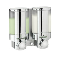 Aviva Dispenser 2, Chrome-Eliminate shower bottle clutter with this convenient dispenser