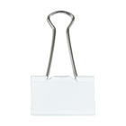 JAM Paper Binder Clips, Large, 41 mm, White, 12 Pack (340BCwh)-White