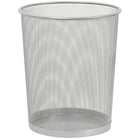 Staples Metal Mesh Wastebasket 17L - Silver-Ideal for home or office use
