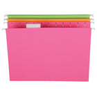 Pendaflex Glow Hanging File Folders - Letter Size - Assorted - 12 Pack-11 pt. paper stock