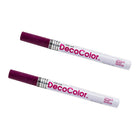 Marvy Uchida Fine-Line Opaque Paint Markers - Plum - 2 Pack-Colour: Plum Purple