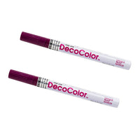 Marvy Uchida Fine-Line Opaque Paint Markers - Plum - 2 Pack-Colour: Plum Purple