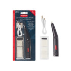 Derwent USB Rechargeable Eraser - Black-Includes a USB charging lead and 20 eraser refills (10 large erasers with 5mm diameter and 10 extra fine erasers with 2.4mm diameter)