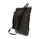 Ashlin Evan Top Flap Messenger Bag with Media Device Holder, Black-Top flap construction