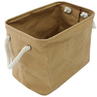 Cathay Importers Eco-Friendly Paper Rectangle Storage Basket, Brown, Medium (EC-21-0069)-Dimensions: 9.5"H x 12.5"W x 8"D