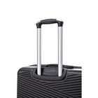 TOSCANO INTRECCIARE 20" Hardside Carry On Luggage - Black-Soft Jelly Handle Grips