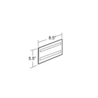 Azar Displays 5.5" x 8.5" Horizontal Wall Mount Acrylic Sign Holder, 10 Pack (122030)-Perfect for schools, businesses, homes, and retail stores