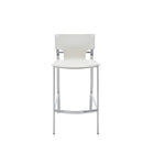 Plata Import Venice Stool, 30"H, White (A-5041B-W)-Bar Stool