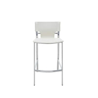 Plata Import Venice Stool, 30"H, White (A-5041B-W)-Bar Stool