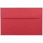 JAM Paper A9 Invitation Envelopes, 5.75 x 8.75, Brite Hue Red Recycled, 250 Pack (14257H)-Red recycled envelope