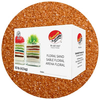 Sandtastik Floral Coloured Sand, 10 lb (4.5 kg) Box, Redwood-Coarse grain with natural sparkle throughout