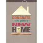 Rosedale 5-1/2" x 8" Congrats On Your New Home Greeting Cards And Envelopes, 12 Pack (17405)-Printed on premium uncoated card stock