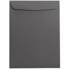 JAM Paper Open End Catalog Envelopes - 9" x 12" - Dark Grey - 50 Pack -Colour: Dark Grey