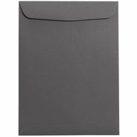 JAM Paper Open End Catalog Envelopes - 9" x 12" - Dark Grey - 50 Pack -Colour: Dark Grey