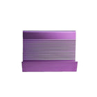 Futech BC001PI Aluminum Slanted Business Card Holder, Lilac, 2 Pack-Business card holder