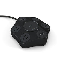 NXT Technologies 4-Outlet plus USB Surge Protector, 8' Cord, 500 Joules (NX56819)-Four standard outlets and four USB ports