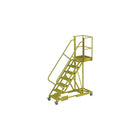 Tri-Arc Supported 70" Cantilever Rolling Ladder, Perforated, 71" x 81" (UCS500720246)-Frame Material: Steel