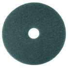 3M Professional Floor Cleaning Pads for Scrubbing - Blue - 17" Diameter - 5 Pack-Made of nylon and polyester fibres in an open textured non-woven construction