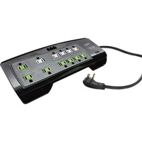 Staples 12-Outlet 4350 Joule EcoEasy Surge Protector with Dataline Protection-12 outlets (1 master, 6 energy-saving, 5 surge-only outlets)