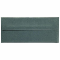 JAM Paper #10 Metallic Business Envelopes - 4.125" x 9.5" - Stardream Malachite Deep Green - 25 Pack-Colour: Malachite 