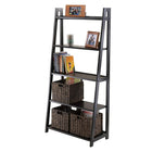 Winsome Adam 5-Tier A-Frame Shelf, Black-Combine with Adam Desk and Corner shelf to create a complete look.