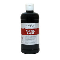 Handy Art Student Acrylic Paint Mars Black 16oz, 3 Pack (RPC101100)-Use on most any surface: paper, fabric, wood, plastic, glass, cardboard, metal and canvas