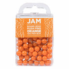JAM Paper Colorful Push Pins - Round Head Map Thumb Tacks - Orange - 100 Pack-Color: Orange