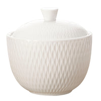 Maxwell & Williams Diamonds Covered Sugar - White - 6 Pack-Dinnerware