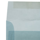 JAM Paper 4bar A1 Envelopes, 3.63 x 5 1/8, Ocean Blue Translucent Vellum, 100 Pack (1591614g)-Opening: Booklet