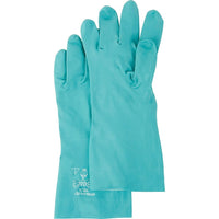 Showa Best Glove Nitri-Solve Gloves, Size Large/9, 13" L, Nitrile, Flock-Lined Inner Lining, 15 mil - 36 Pack-Cuff Style Straight