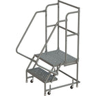 Tri-Arc Manufacturing Deep Top Step Rolling Ladder, Platform Height: 20", No. of Steps: 2-No. of Steps: 2