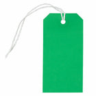 Jam Paper Gift Tags with String - Medium - 4 3/4" x 2 3//8" - Green - 1000 Pack-Green gift tag