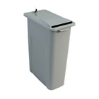 HSM 30" Lockable Shredder Bin, 23-Gallon Capacity, Grey (HSM1070070220)-23-Gallon Capacity