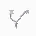 Fellowes Platinum Series Dual Monitor Arm - Silver-Holds two monitors 32"/17.6 lbs each