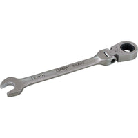 Gray Tools 15mm Combination Flex Head Ratcheting Wrench, Stainless Steel Finish-Size: 15mm
