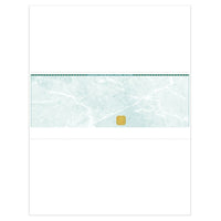 Deluxe Mid Laser Cheque Green with Gold Hologram, French, 8.5" x 11", 500 Pack-Laser cheque with hologram
