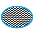 Ashley Productions Magnetic Whiteboard Eraser, Chevron, 6 Pack-Black, White, and Green