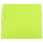 JAM Paper A10 Invitation Envelopes, 6 x 9.5, Brite Hue Ultra Lime Green, 250 Pack (20835H)-Blank interior for personalized message